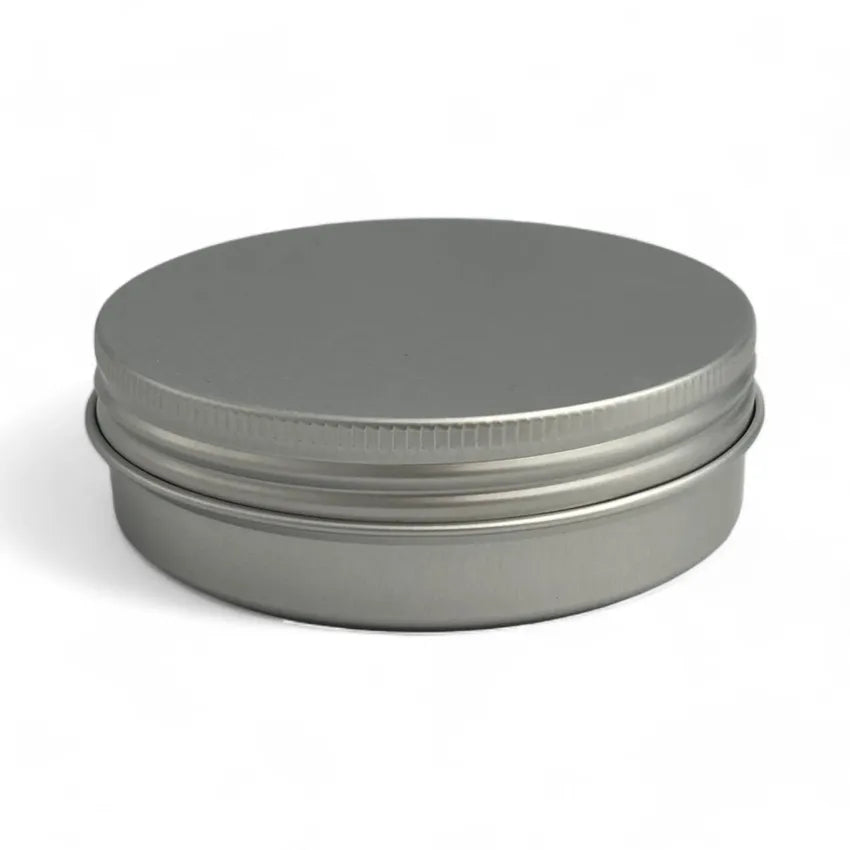 100ml Silver Aluminium Screw Lid Tin