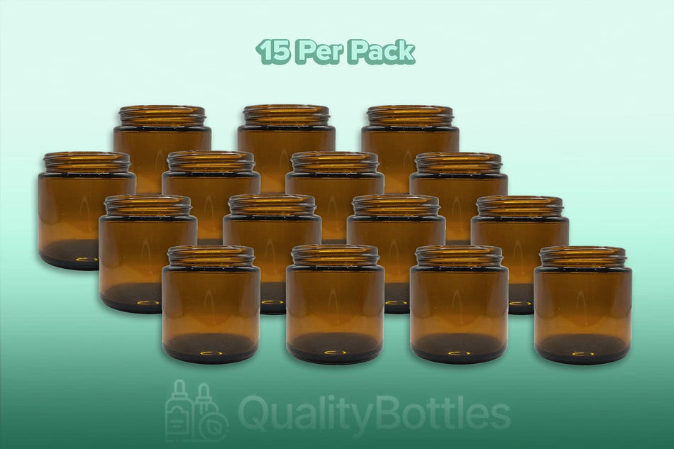 100ml Amber Glass Jar - Pack of 15
