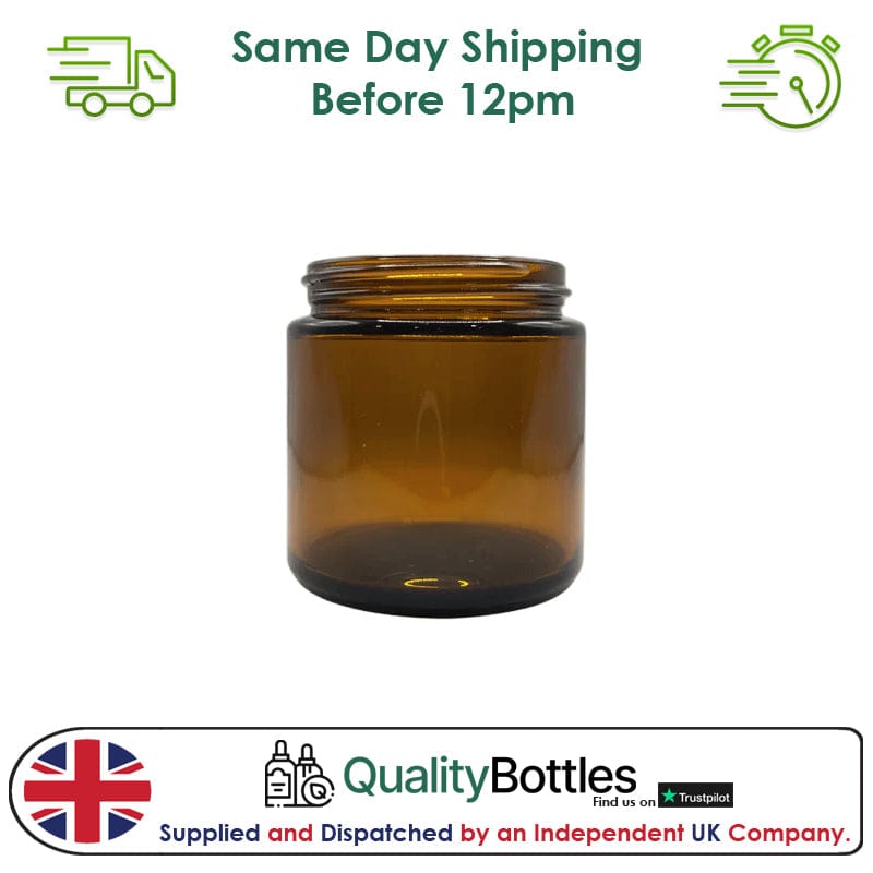 100ml Amber Glass Jar - Pack of 15