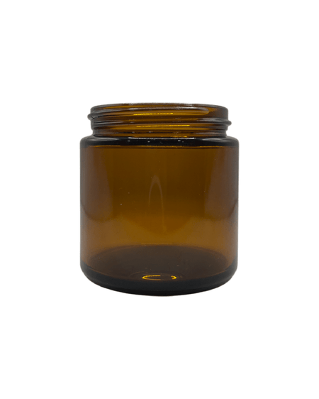 100ml Amber Glass Jar With Matte Black Aluminium Lid
