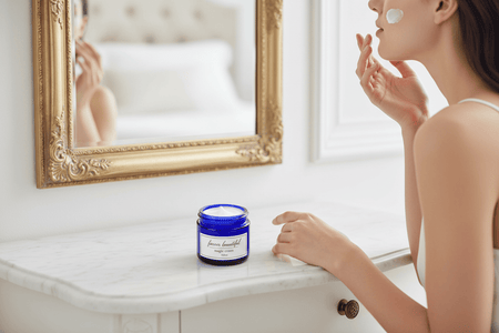 100ml Blue Glass Jar