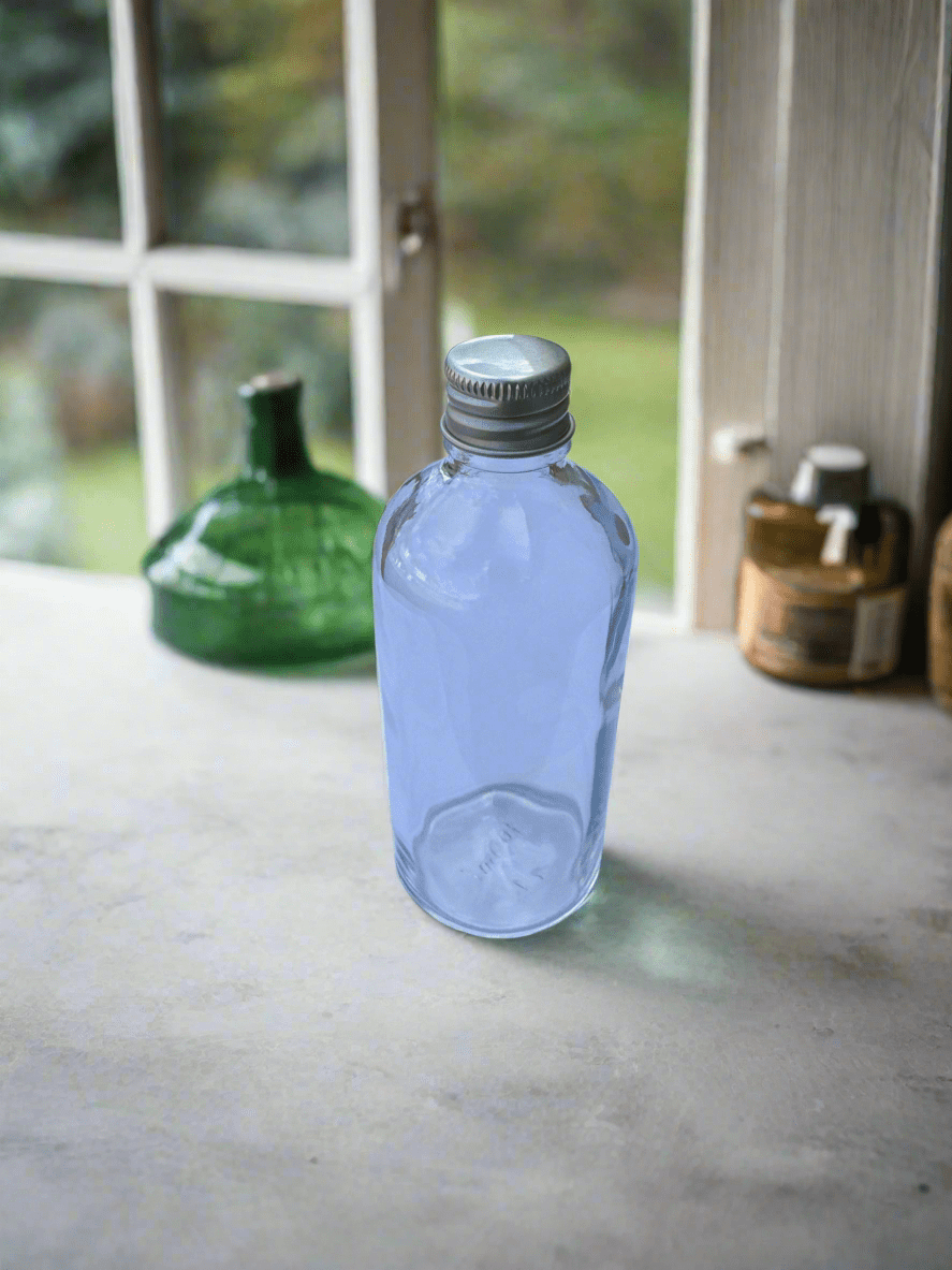 100ml Clear Glass Dropper Bottle & Aluminium Cap