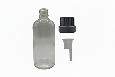 100ml Clear Glass Dropper Bottle & Dripper insert 0.6mm