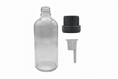 100ml Clear Glass Dropper Bottle & Dripper insert 1.0mm
