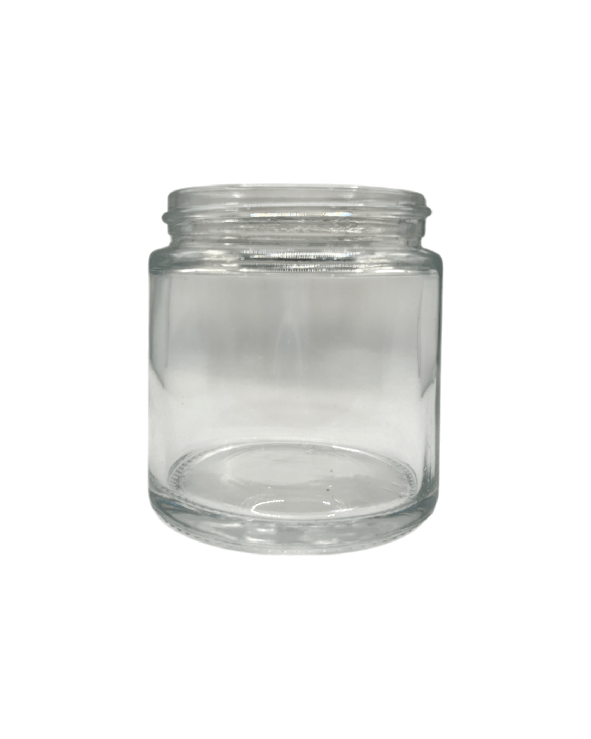 100ml Clear Glass Jar With Matte Black Aluminium Lid
