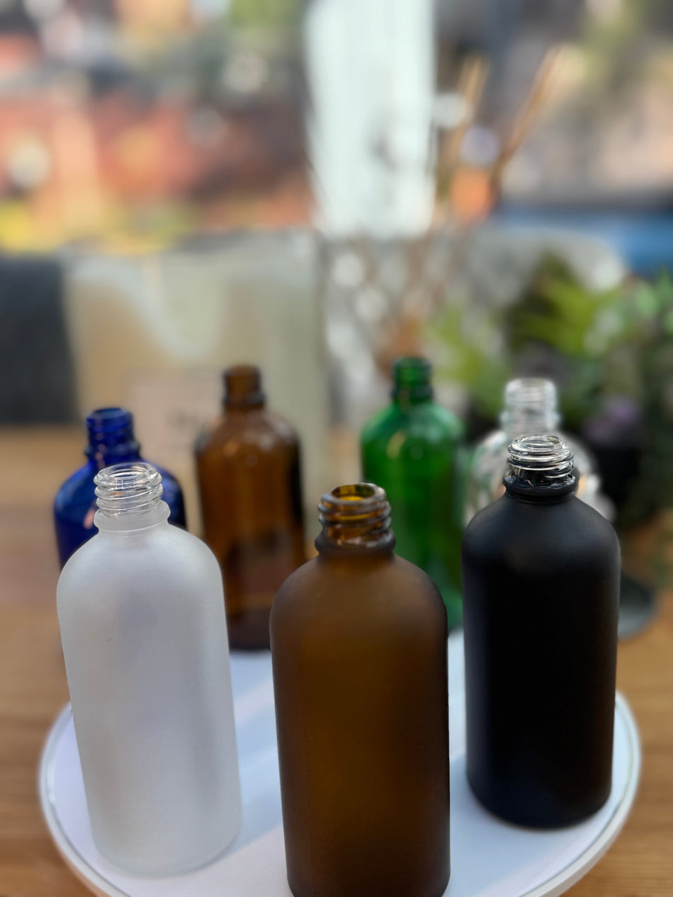 100ml Frosted Amber Glass Dropper Bottle