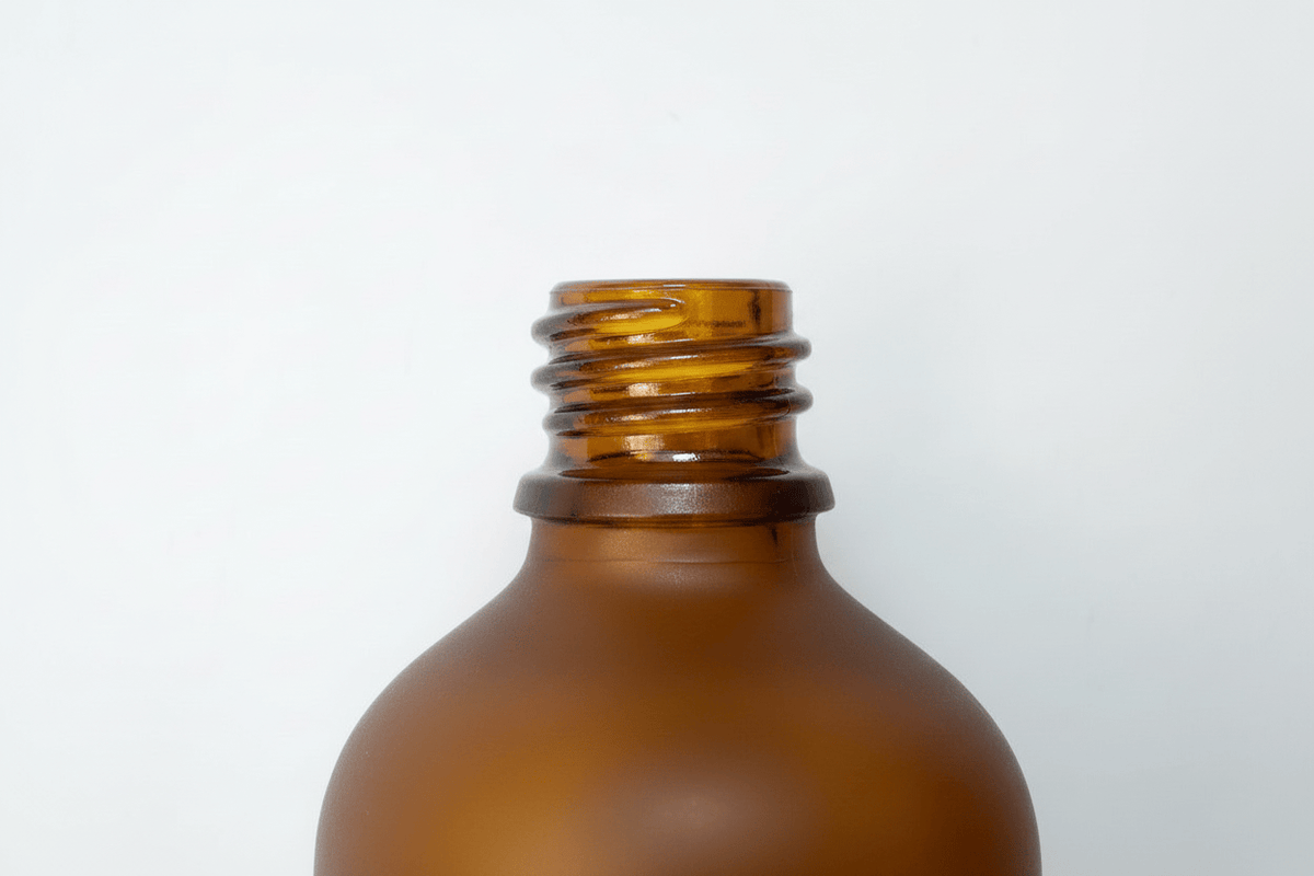 100ml Frosted Amber Glass Dropper Bottle