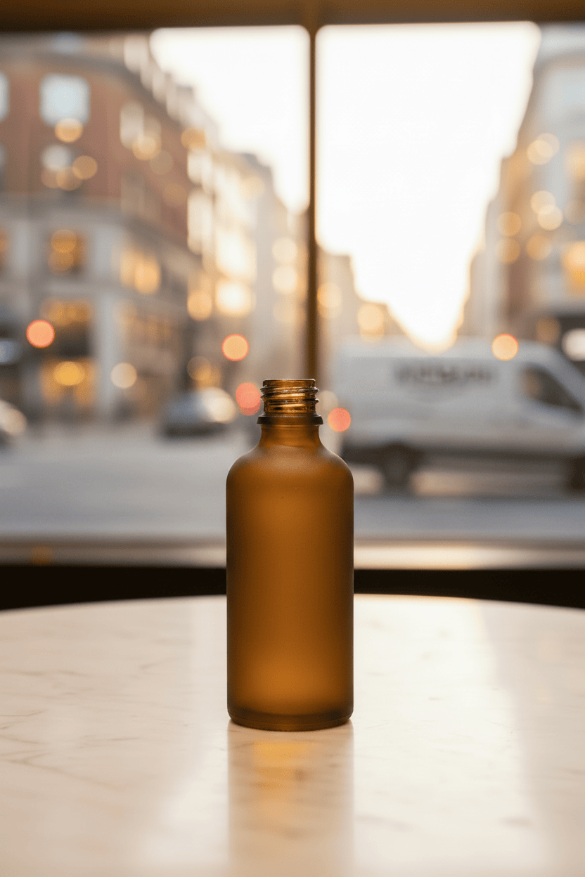 100ml Frosted Amber Glass Dropper Bottle