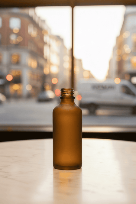 100ml Frosted Amber Glass Dropper Bottle