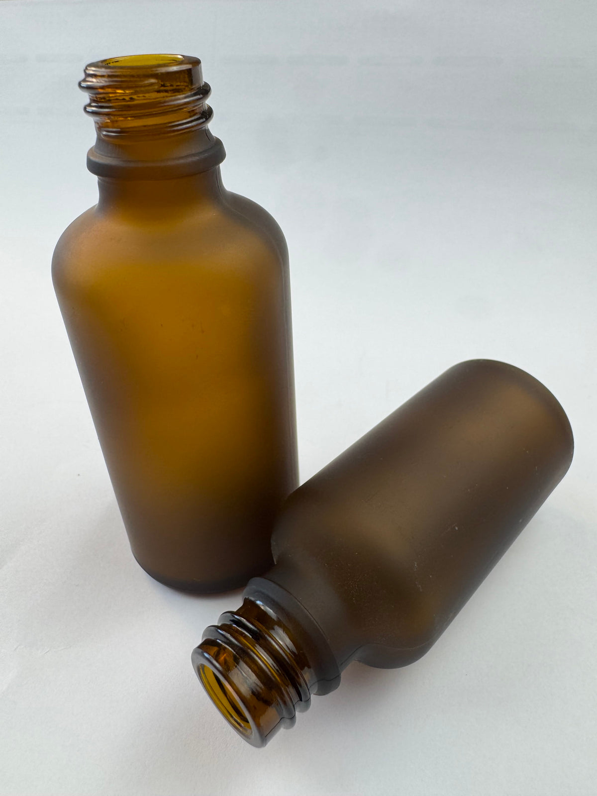 100ml Frosted Amber Glass Dropper Bottle with 1.5ml Dripper Insert and Tamper Evident Black Cap (Type III)