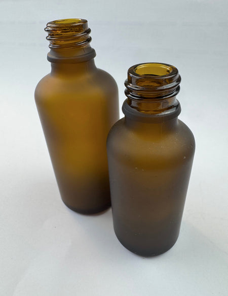 100ml Frosted Amber Glass Dropper Bottle with Black & Gold Dropper