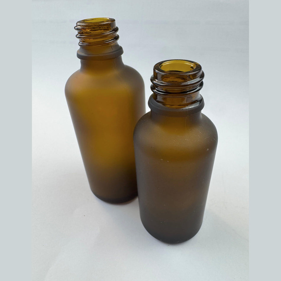100ml Frosted Amber Glass Dropper Bottle with Black & Gold Dropper