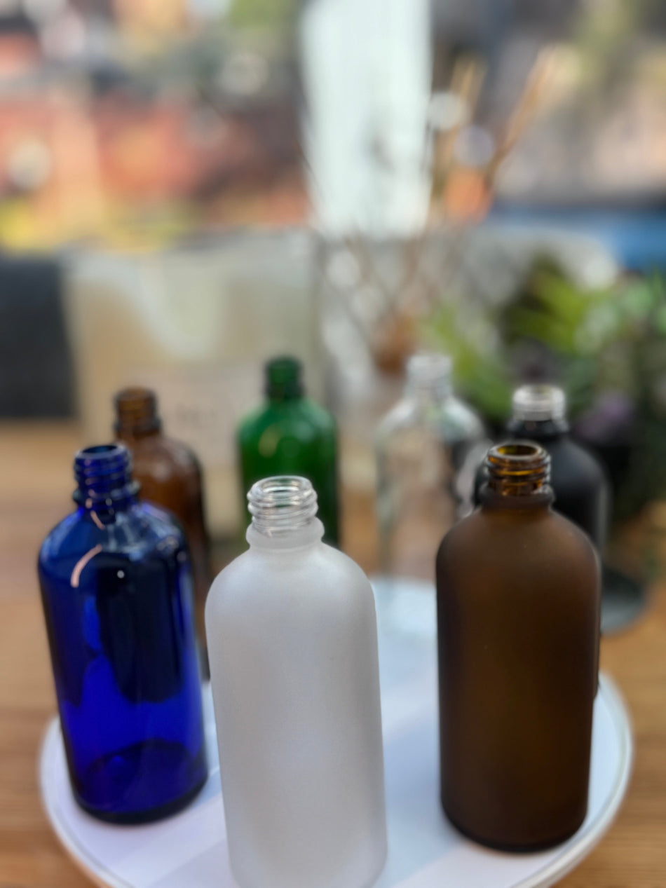 100ml Frosted Clear Glass Dropper Bottle