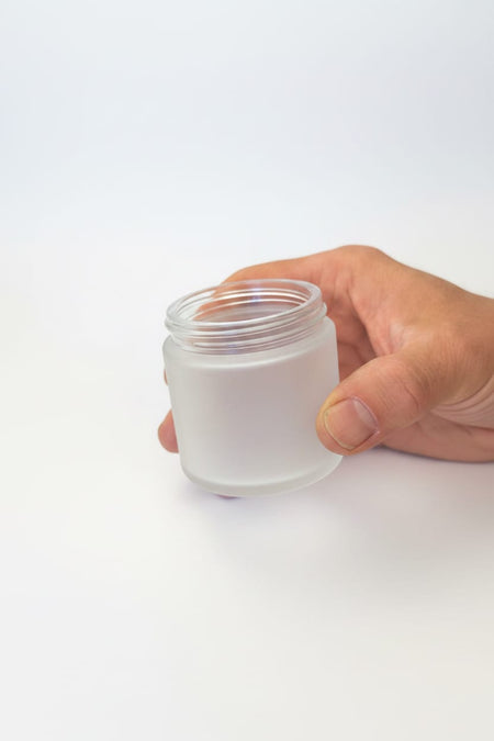 100ml Frosted Clear glass Jar