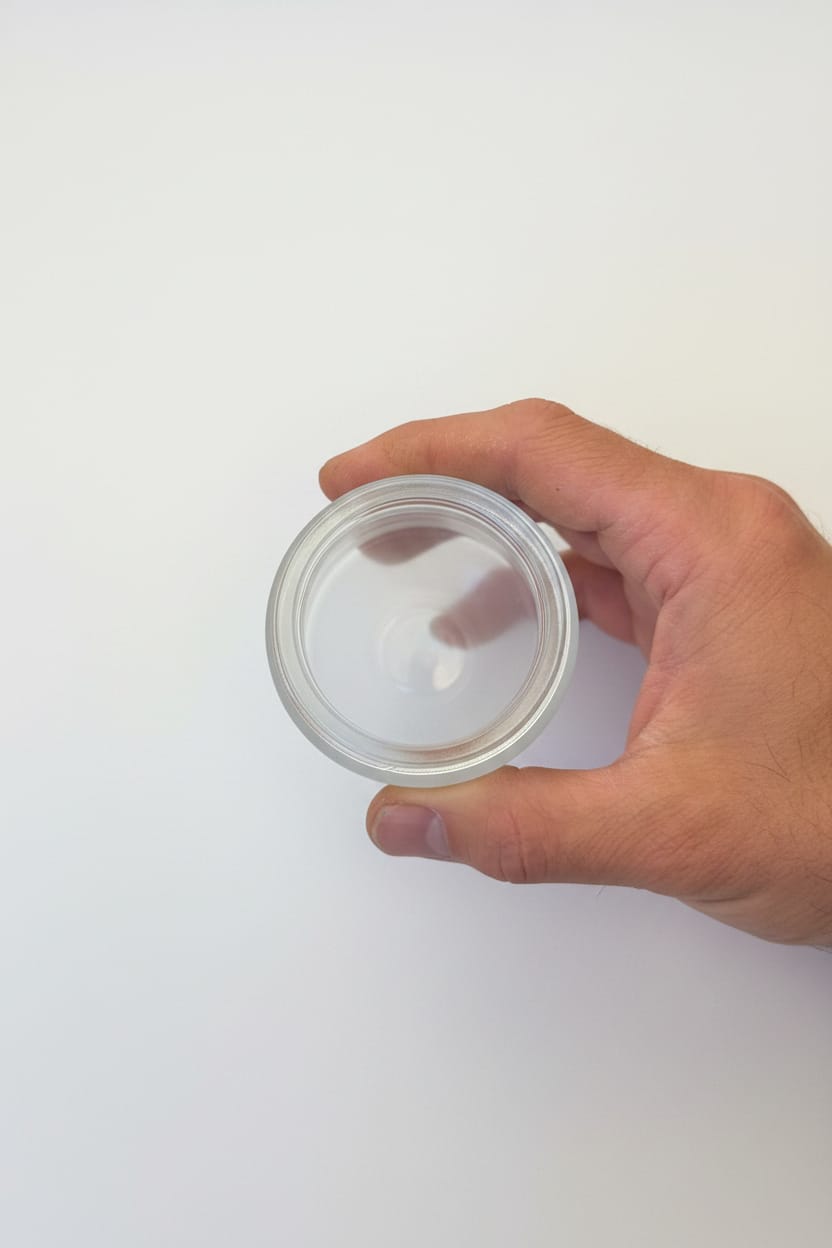 100ml Frosted Clear glass Jar
