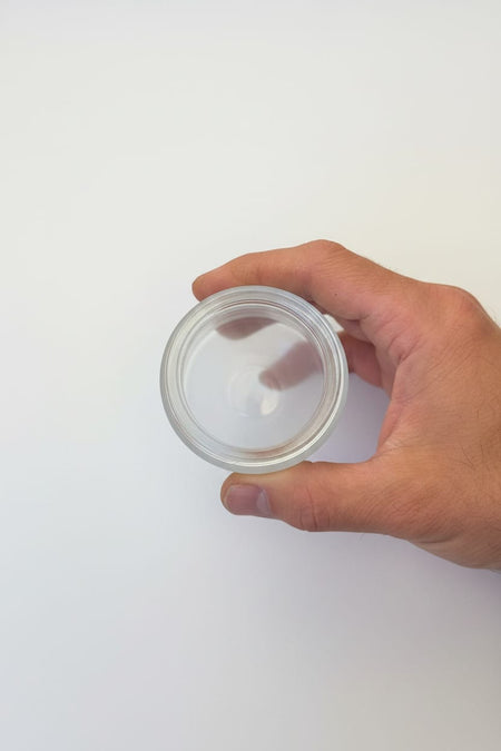 100ml Frosted Clear glass Jar