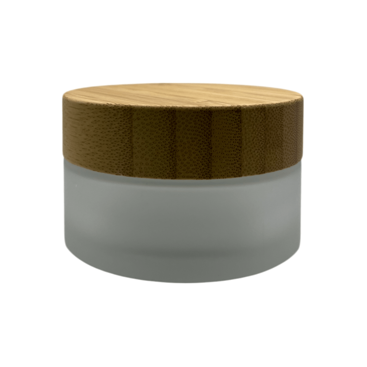 100ml Frosted Glass Jar with Bamboo Lid