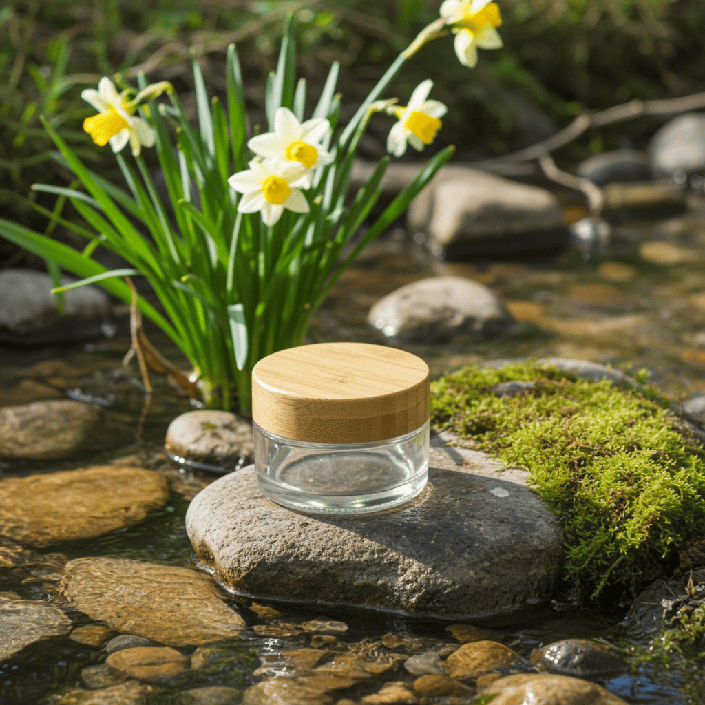 100ml Glass Jar with Bamboo Lid