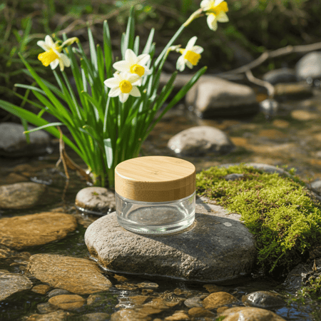 100ml Glass Jar with Bamboo Lid