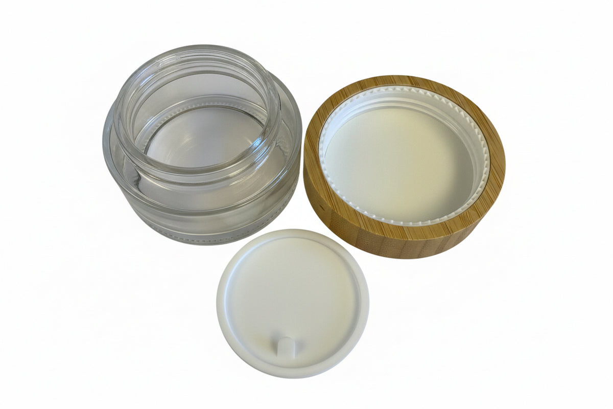 100ml Glass Jar with Bamboo Lid