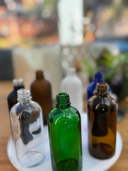 100ml Green Glass Dropper Bottle