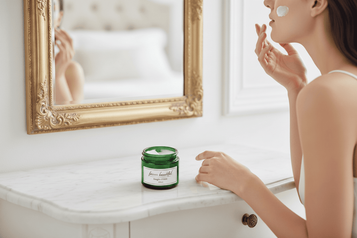 100ml Green Glass Jar