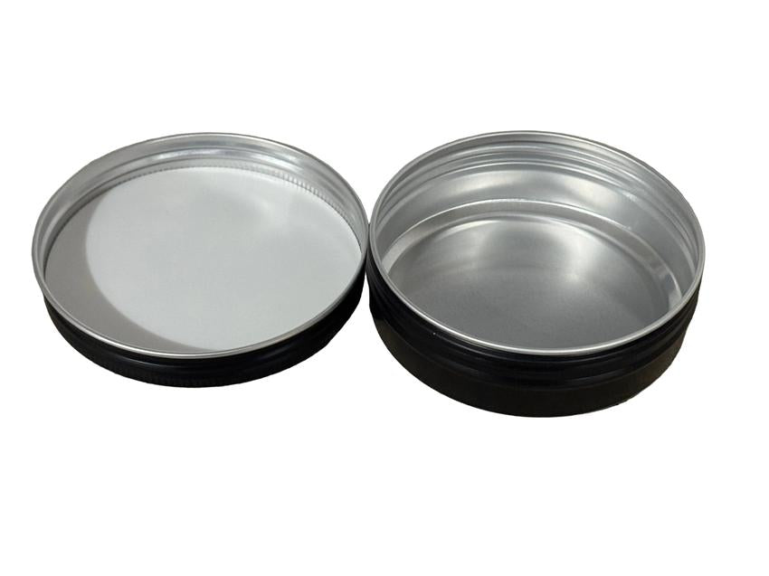 100ml Matte Black Aluminium Screw Lid Tin