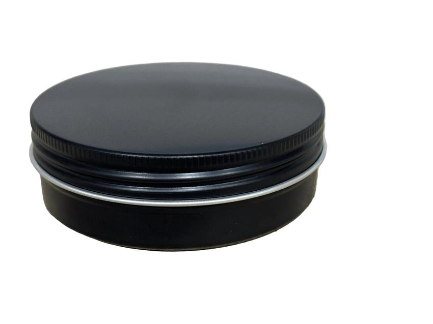 100ml Matte Black Aluminium Screw Lid Tin