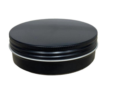 100ml Matte Black Aluminium Screw Lid Tin