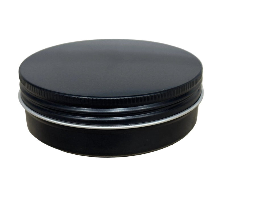 100ml Matte Black Aluminium Screw Cap Tin