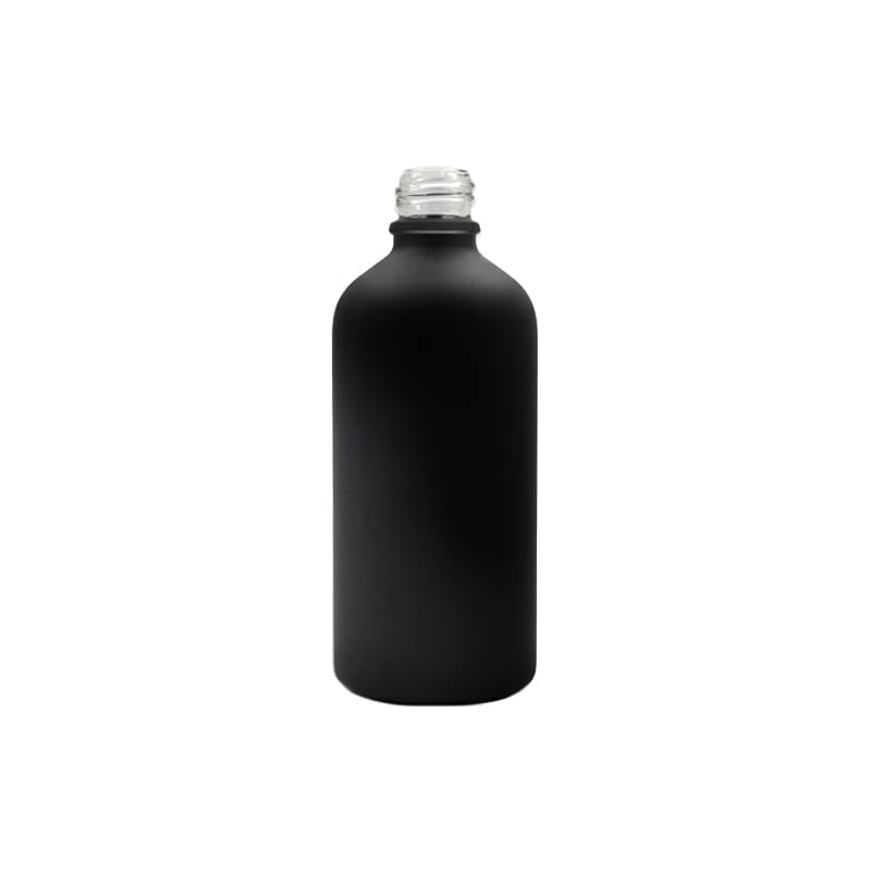 100ml Matte Black Glass Dropper Bottle