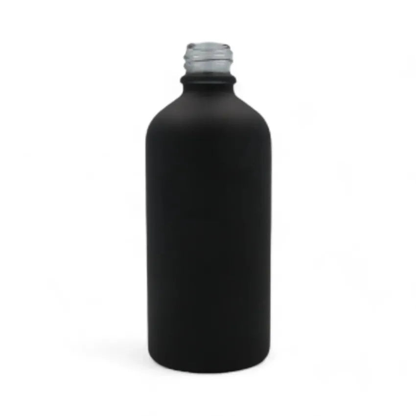 100ml Matte Black Glass Dropper Bottle - Pack of 12