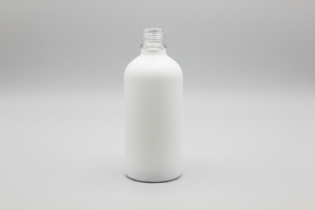 100ml Matte White Glass Dropper Bottle