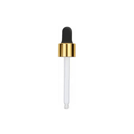 100ml Premium Amber Glass Dropper Bottle with Black & Gold Dropper
