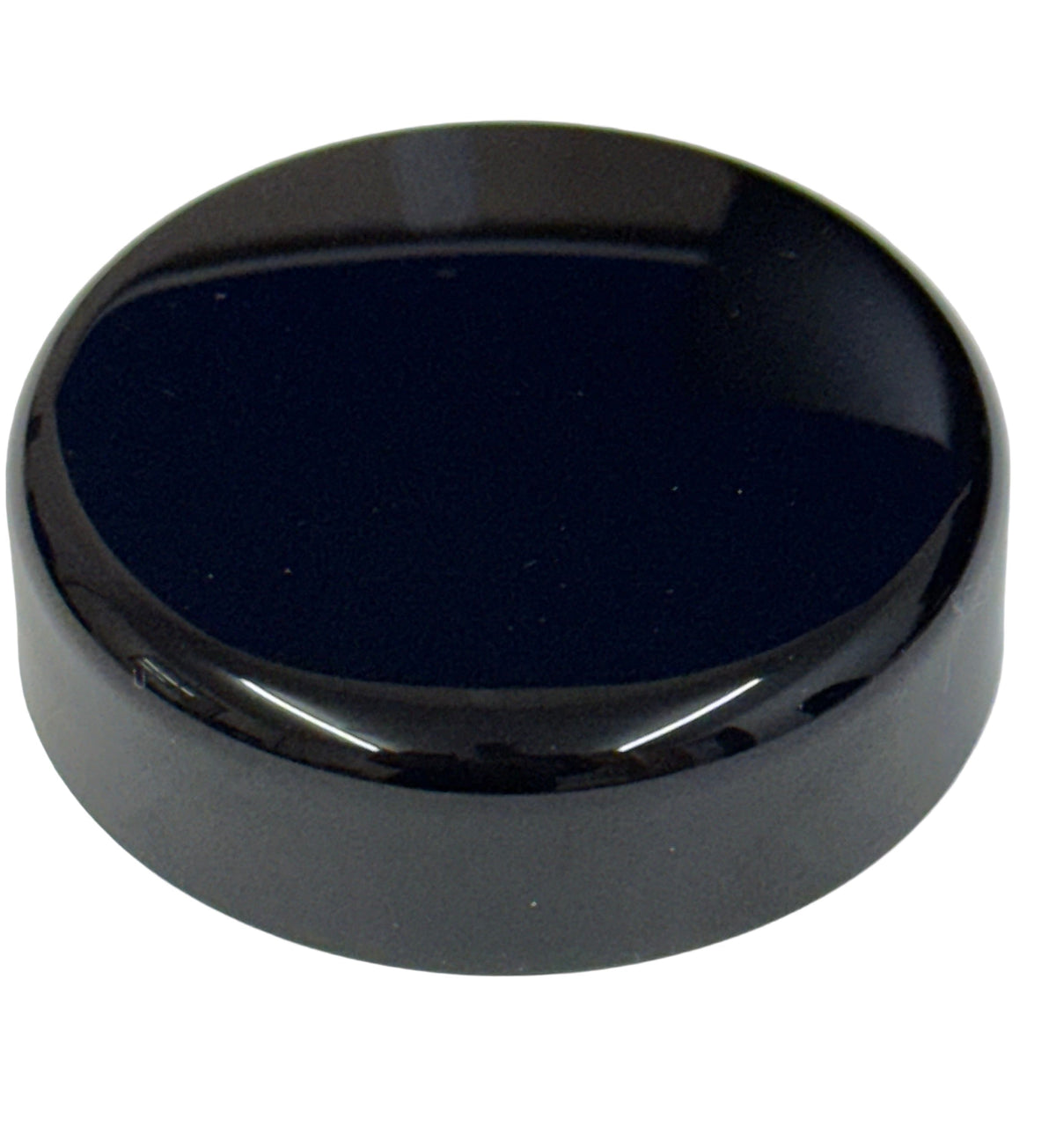 100ml premium Gloss Black bevelled SAN cap