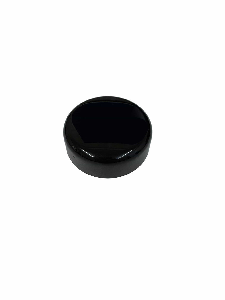100ml premium Gloss Black bevelled SAN cap