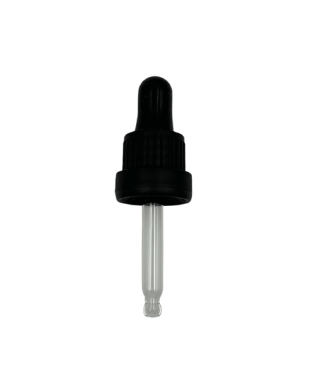 10ml Amber Glass Bottle with Black TE BEP - Pack of 12