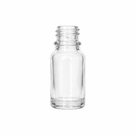 10ml Clear Glass Dropper Bottle with Black Bamboo Dropper