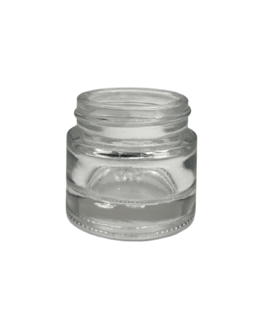 10ml Clear Glass Jar With Gold Aluminium Lid