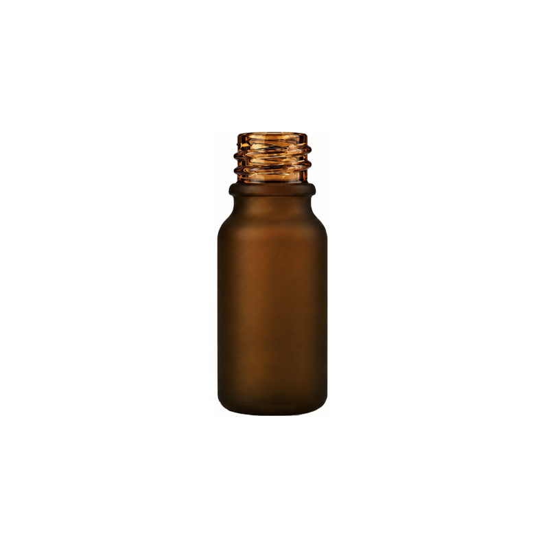 10ml Frosted Amber Glass Dropper Bottle