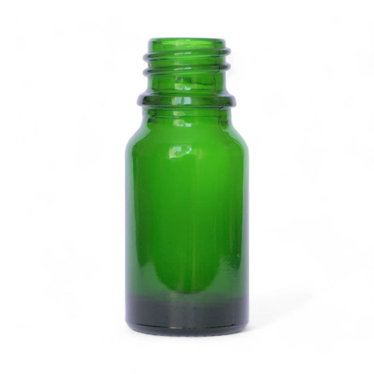 10ml Green Glass Dropper Bottle & Roller Ball and Lid