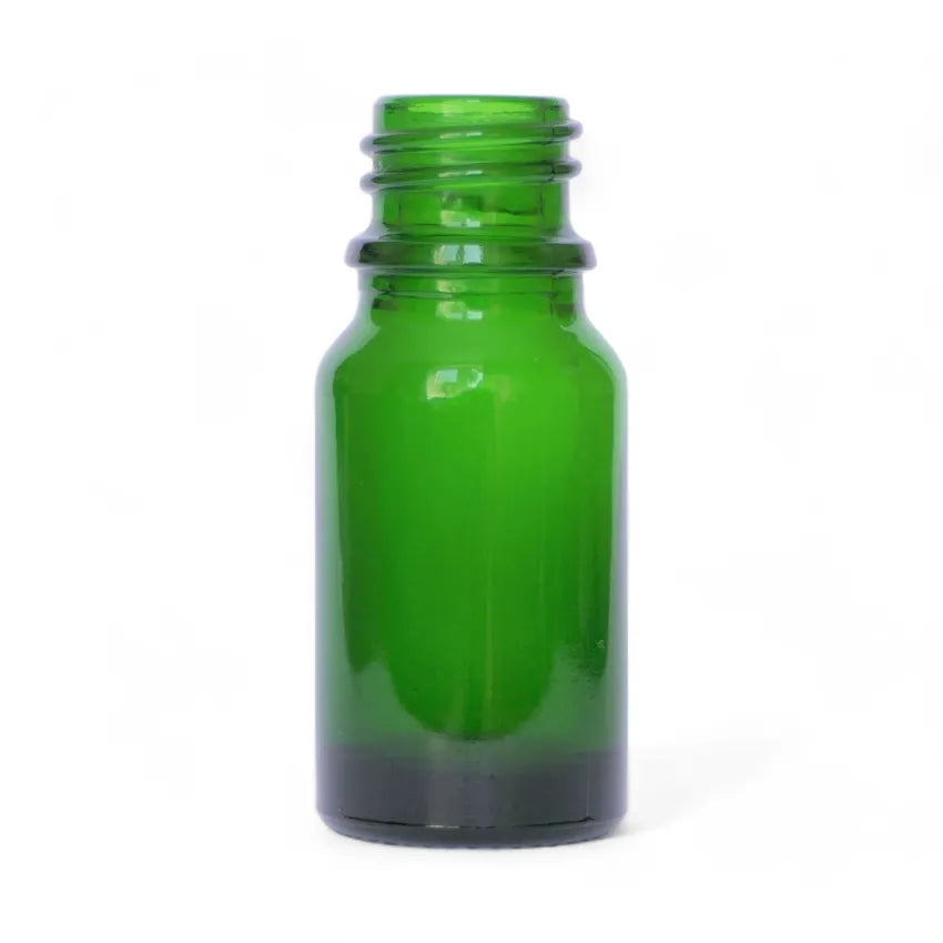 10ml Green Glass Dropper Bottle with Silver Tamper Evident DIN18 Cap