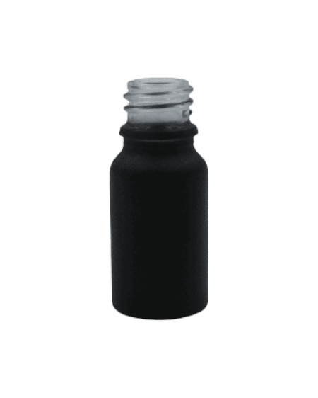 15ml Matte Black Glass Dropper Bottle