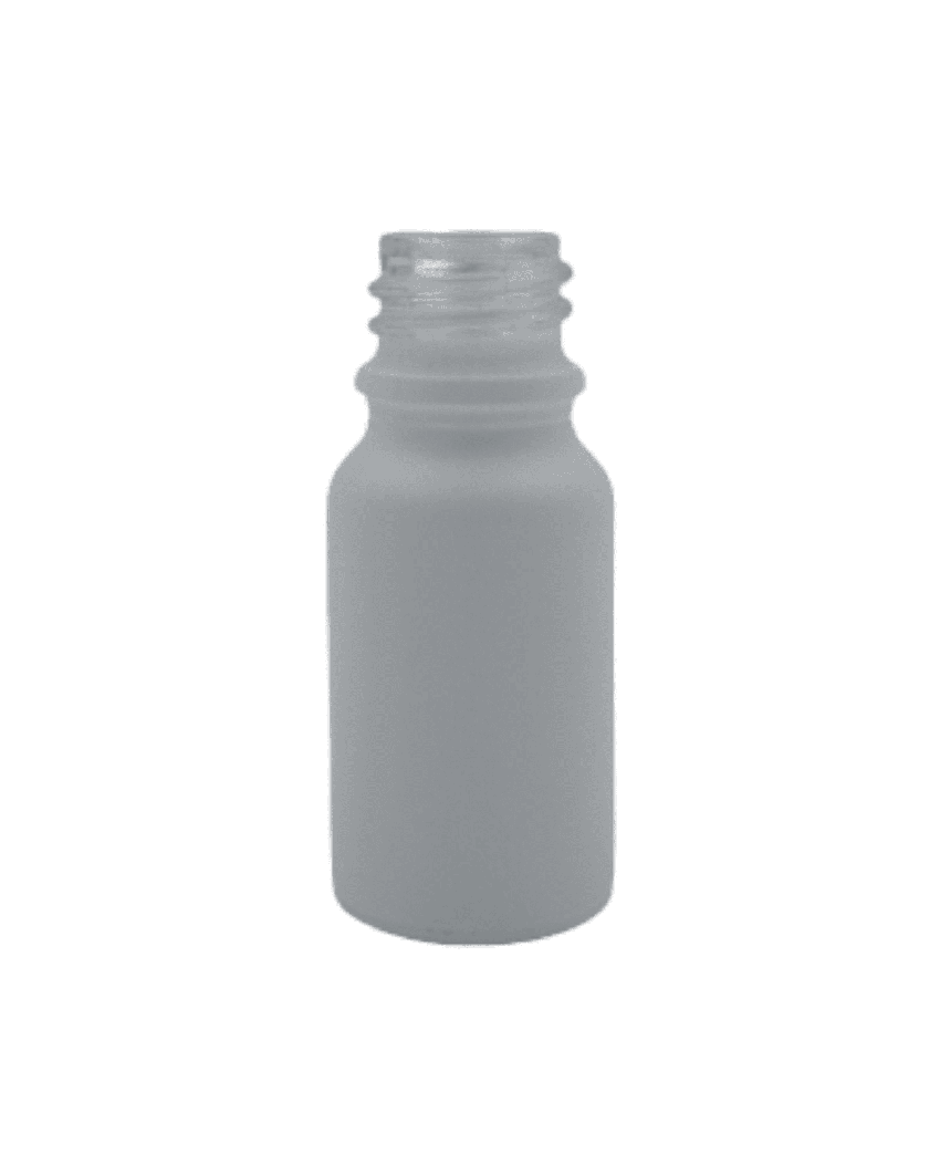 10ml Matte White Glass Dropper Bottle