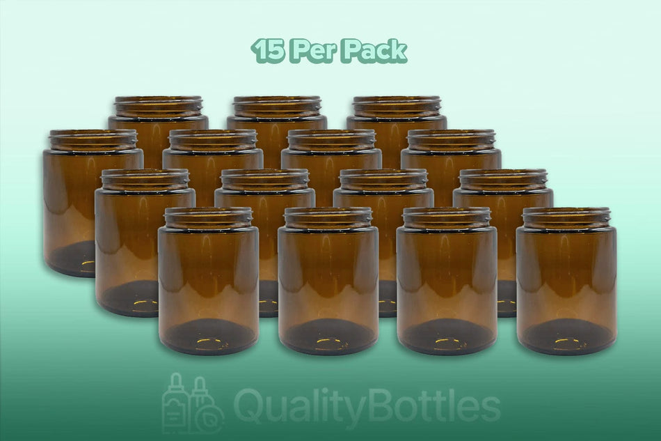 150ml Amber Glass Jar - Pack of 15