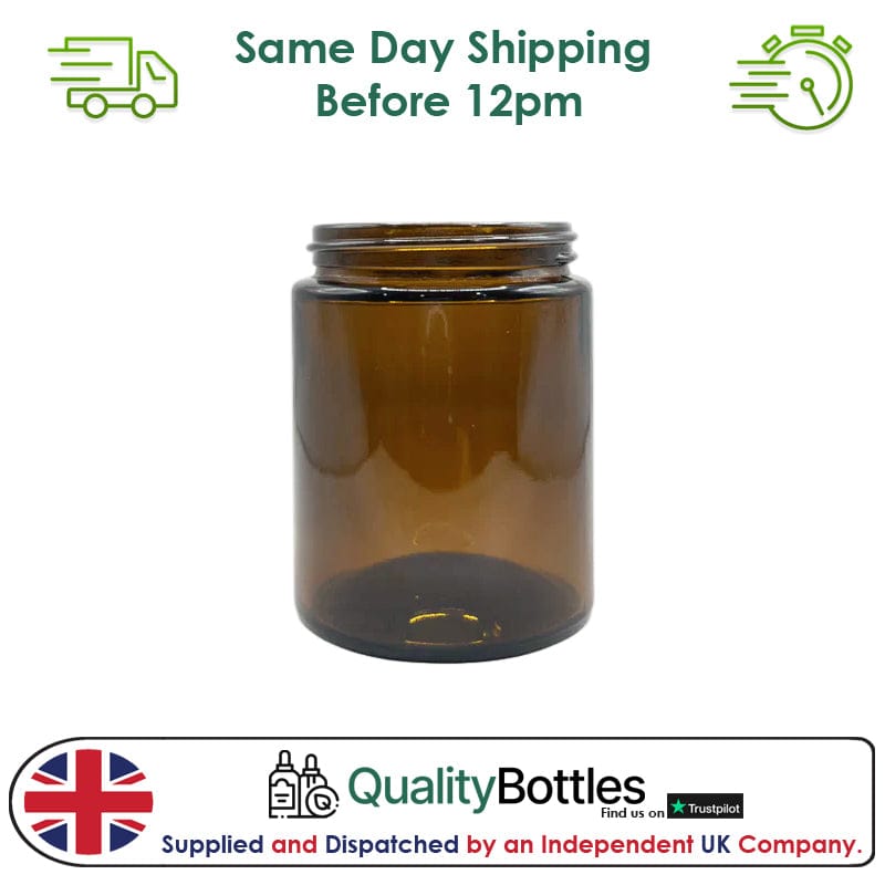 150ml Amber Glass Jar - Pack of 15