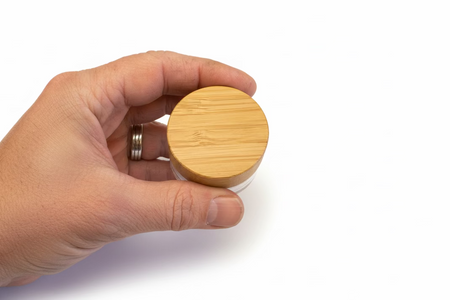 15ml Glass Jar with Bamboo Lid