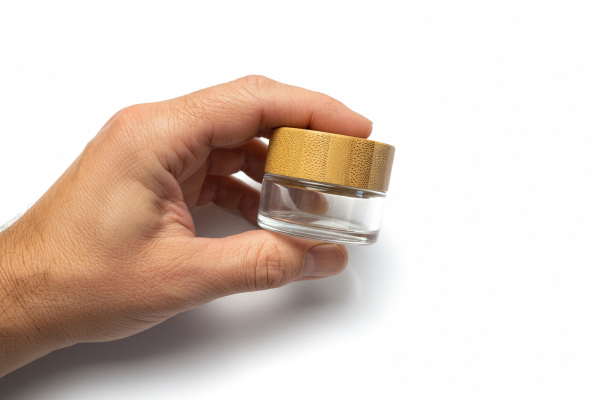 15ml Glass Jar with Bamboo Lid