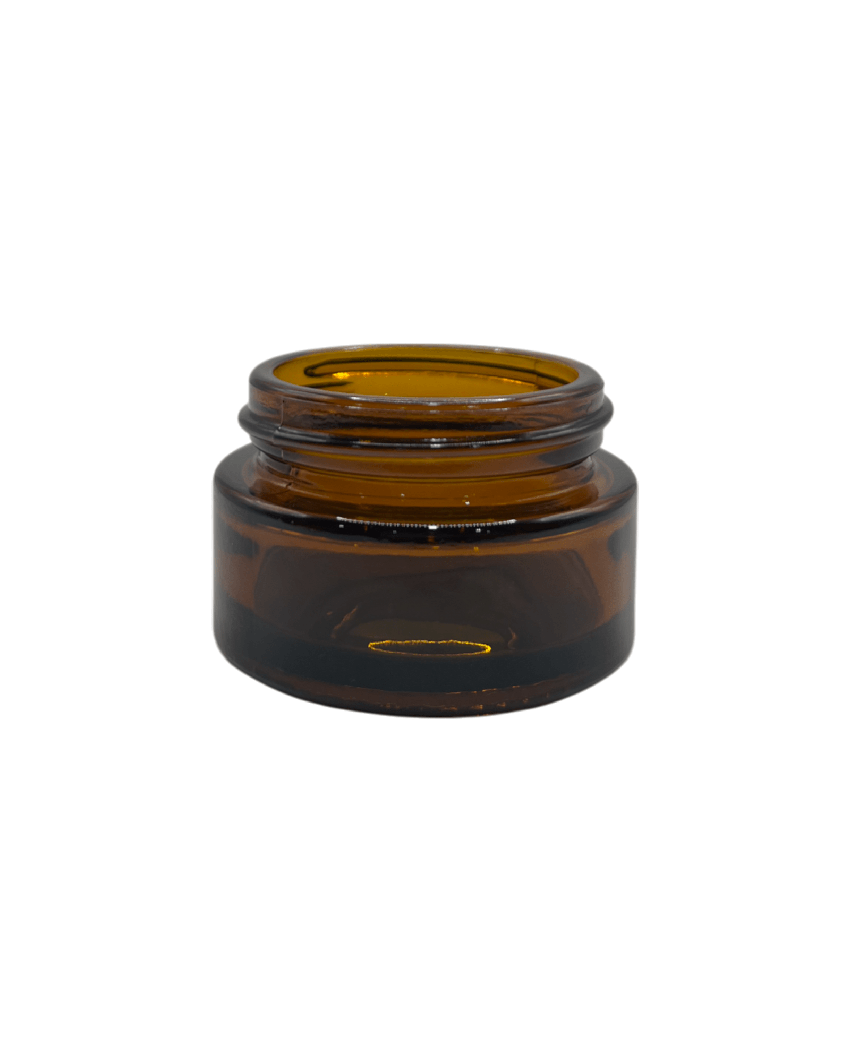 20ml Amber Glass Jar With Gold Aluminium Lid