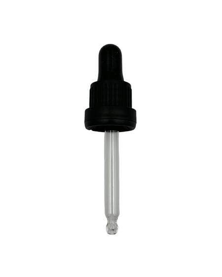 20ml Black Tamper Evident Ball End Dropper Pipette (Type III) DIN18